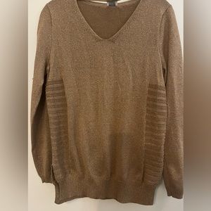 Cute gold metallic sweater